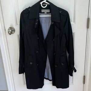 Marc New York Andrew Mark Trench coat raincoat w buckle detailing. Missing belt